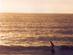 Sunset_surfing_at_Porthtowan